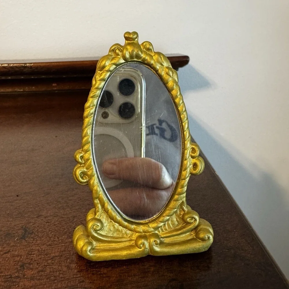 Miniature Advertising Coca Cola Standing Mirror 3 5/8